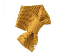 Women's Fur Collar Scarves for Winter,knitted small scarf for women, Autumn Winterwarm Knitted Crochet Scarf Wrap,muslin scarf fashion women's winter scarf (Yellow)