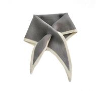 Women's Fur Collar Scarves for Winter,Scarves for Women,knitted small scarf for women,muslin scarf fashion women's winter scarf,autumn and winter cross bow fishtail shape (Gray,1PC)