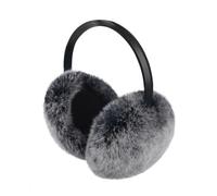 Women's Furry Earmuffs - Adjustable, Soft Faux Fur Ear Warmers for Girls - Fashion Ear Covers & Headband - Warm Earmuffs for Running & Outdoor Sports (Deep Grey)