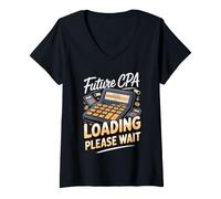Women's Future CPA Loading Please Wait Accounting Student V-Neck T-Shirt
