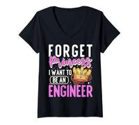Womens Future Engineer I Want To Be An Engineer V-Neck T-Shirt