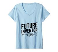 Women's Future Inventor Genius Ideas Innovator V-Neck T-Shirt