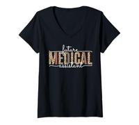 Women's Future Medical Assistant Student Graduation Clinical Nurse V-Neck T-Shirt