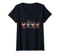 Women's Future Medical Assistant Student Graduation Clinical Nurse V-Neck T-Shirt