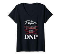 Women's Future Student RN DNP Nursing Doctorate Path Humor V-Neck T-Shirt