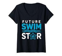 Women's Future Swim Star Youth Swimmer Team V-Neck T-Shirt