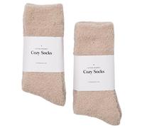 Women's Fuzzy Cloud Socks - Cozy, Comfy, and Luxuriously Soft Sleep Socks - Perfect Gifts for Warmth and Comfort, Ivory, 5-10