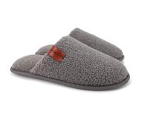 Women's Fuzzy House Slippers - Grey UK 8/9