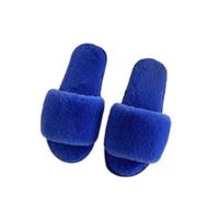 Womens Fuzzy Memory Foam Slippers Womens Slip On Sandals Backless Wide Fit Pressure-Relieving Cosy Alpine Shearling Slippers Non Slip House Sliders Flexible Sole Diabetic Friendly Sandals