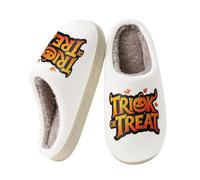 Womens Fuzzy Slippers Ladies Warm House Shoes Fluffy Indoor Slipper | Halloween Memory Foam Home Slippers Cosy Cotton Mules Soft Winter Scuffs Slip on Spooky Festival Autumn Thick Sole