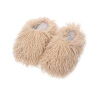 Womens Fuzzy Slippers Womens Fluffy Slippers Funny Fried Wool Slipper Couple Bedroom Sliders Super Soft Home Sliders Solid Color Slip On Slides Autumn Indoor Slides With Fuzzy Curly