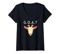 Women's G.O.A.T Greatest of All Time V-Neck T-Shirt