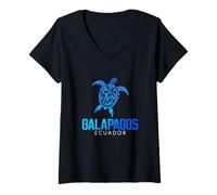 Womens Galapagos Ecuador, Galapagos V-Neck T-Shirt