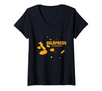 Womens Galapagos Ecuador V-Neck T-Shirt