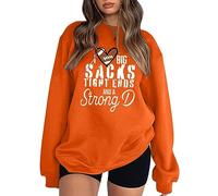 Womens Game Day I Love Big Sacks Tight Ends and Big D Sweatshirts Football Season Football Mom Sweaters Football Lover Vintage Hoodies Y2K Gameday Football Teen Sweatshirts Gothic Orange