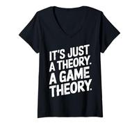 Women's Game Theory Student Mathematician Logical Thinker V-Neck T-Shirt