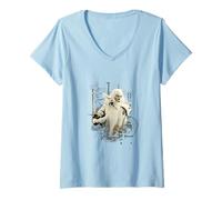 Women's Gandalf The White Magic Warrior Design PAPL3460 V-Neck T-Shirt