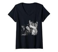 Womens Gang of Four Punks Rock Against Racism Gig Virginia Turbett V-Neck T-Shirt