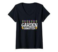 Womens Garden Gangster V-Neck T-Shirt