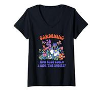 Women's Gardening How Else Could I Hide The Bodies V-Neck T-Shirt