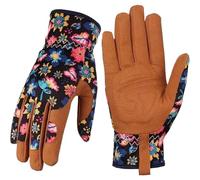 Womens Gardening Weeding Working Gloves, Leather Garden Glove High-Dexterity Gardening Work Gloves for Women Thorn Proof No Stab for Digging, Planting, Pruning Style2, Gifts for Women