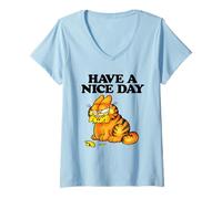 Women's Garfield Classic Have A Nice Day V-Neck T-Shirt