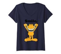 Women's Garfield Classic Smile V-Neck T-Shirt