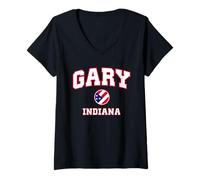 Women's Gary Indiana (in) V-Neck T-Shirt