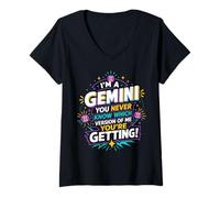 Women's Gemini You Never Know Which Version You'll Get V-Neck T-Shirt