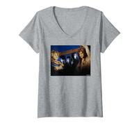 Women's Gene Loves Jezebel Gothic Band Photo By Simon Fowler V-Neck T-Shirt