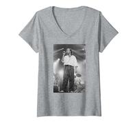 Womens Genesis Phil Collins Mike Rutherford Tony Banks On Tour V-Neck T-Shirt