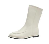 Women's Genuine Leather Flat Ankle Boots Winter Fashion Knight Riding Short Boots
