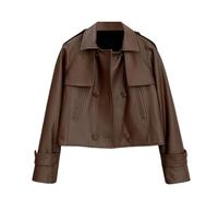 Women's Genuine Leather Short Jackets Coats Casual Loose Real Sheepskin Jacket