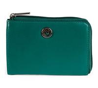 Women's Genuine Leather Zip Around Purse - Nappa by Pierre Cardin | Dual 2 Section Soft, Smooth, Durable & Crease Proof Ladies Wallet (Teal)