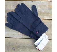 Womens Genuine TOMMY HILFIGER Navy 5% CASHMERE Rolled Rib Cuff GLOVES Tag shlf22