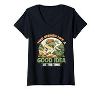 Women's Geocaching Geocache Seemed Like A Good Idea At The Time V-Neck T-Shirt