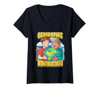 Women's Geographic Information Systems Day V-Neck T-Shirt