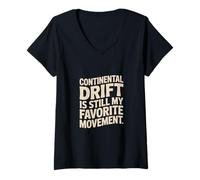 Womens Geology "Continental Drift" Pangaea V-Neck T-Shirt