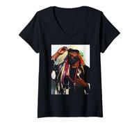 Women's George Clinton Funk Parliament-Funkadelic By AJ Barratt V-Neck T-Shirt