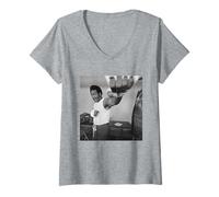Womens George Foreman Boxing Training Hayward Club SF California V-Neck T-Shirt
