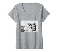 Womens George Foreman Fist Rumble in The Jungle Heavyweight Boxing V-Neck T-Shirt