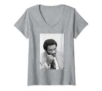 Womens George Foreman World Heavyweight Boxing Champion 1973 V-Neck T-Shirt