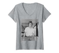 Womens George Michael of Wham! Pop Duo Last Christmas Singer V-Neck T-Shirt