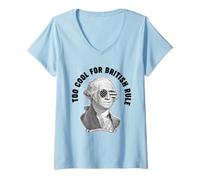 Women's George Washington Too Cool for British Rule V-Neck T-Shirt