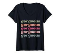 Womens Georgeous for Men Women Boys & Girls That are georgeous V-Neck T-Shirt