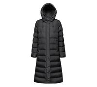 Women's Geox Anylla Hooded Puffer Black 40