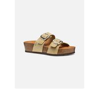 Brionia Suede Wedge Mules taupe