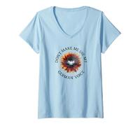 Womens German Flag | Oktoberfest | Dont make me use my german voice V-Neck T-Shirt