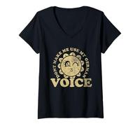 Womens German Flag | Oktoberfest | Dont make me use my german voice V-Neck T-Shirt