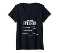 Womens German | Oktoberfest | Ich weiß es nicht V-Neck T-Shirt